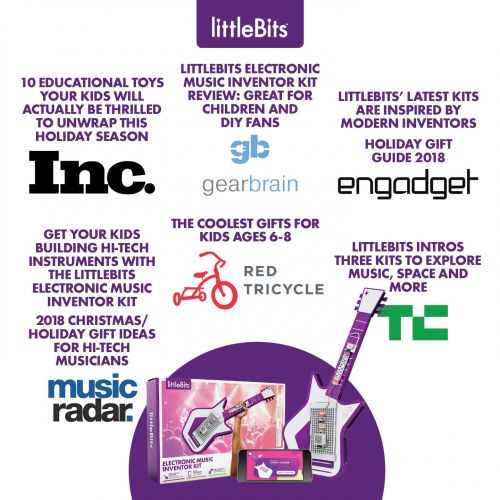  LittleBits littleBits Electronic Music Inventor Kit - Build, Customize, & Play Your Own Educational & Fun High-Tech Instruments!