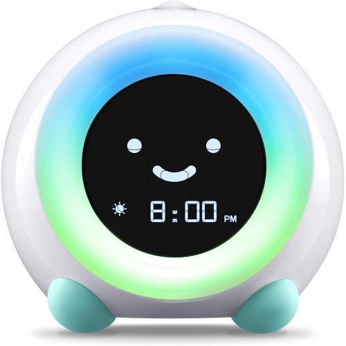  [아마존베스트]LittleHippo Mella Ready to Rise Childrens Trainer, Alarm Clock, Night Light Sleep Sounds Machine (Arctic Blue), Standard