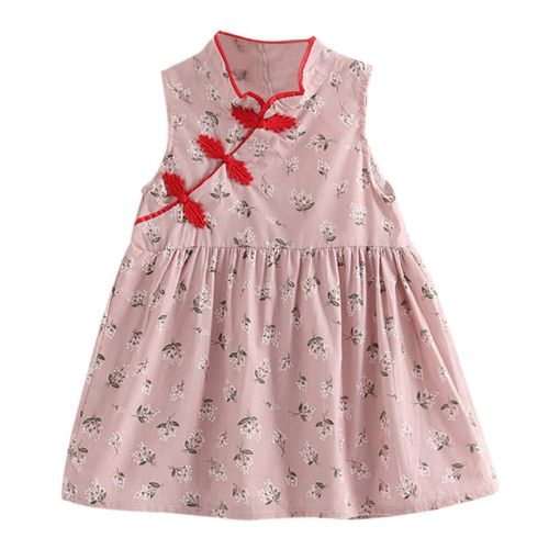  LittleNaNa-Cloth-childrenscostume Summer Girls Dresses Cheongsam Dress Girl Clothing Princess Dress Children Costume Kids Clothes