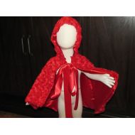 LittleRubi New hooded princess snow white Little Red riding hood Inspired Costume soft cape girl baby 12 months 1 year