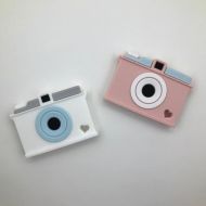LittleWillsandCo Camera Teether / Camera Silicone / Silicone Teether / Blue Camera / Pink Camera / Gum Soother / Baby Shower/ Silicone Camera/ Baby/ Camera