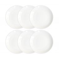 Littlebird4 6-Pack White Melamine Dinner Plates-Multiple Options (9 Inch)