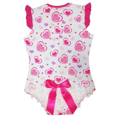  Littleforbig Adult Baby Diaper Lover Button Crotch Romper Onesie -Princess Hearts