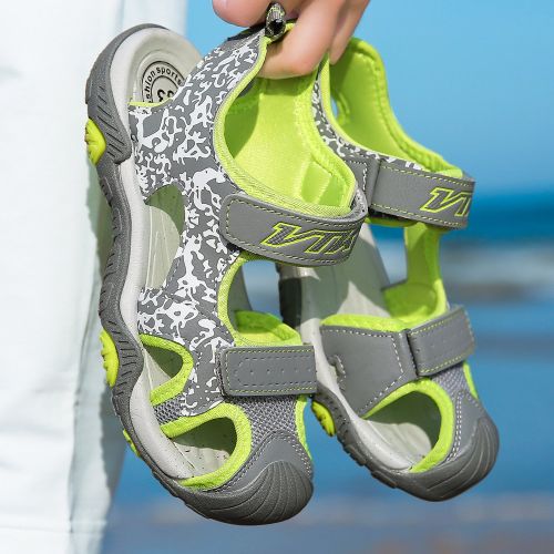  Littleplum Kids Sandals Closed-Toe Outdoor Sport Sandals Summer Breathable Mesh Water Sandals for Boys Girls(Toddler/Little Kid/Big Kid)