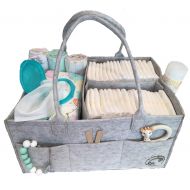 Diaper Caddy By Littlest Sweet: Nursery and Car Organizer, Changing Table Bag, Large Pockets And...