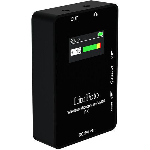  LituFoto VM10 Wireless Microphone System for Cameras and Mobile Devices (2.4 GHz)