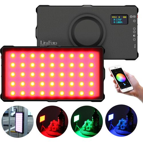  LituFoto R19 RGB LED Video Light with Magnetic Design & App Control