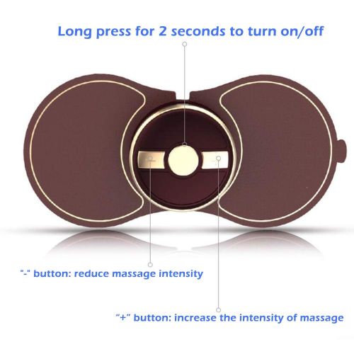  Liuliangei Cervical Massager Multifunction Electric Physiotherapy Instrument Shoulder Neck Mini Massager Gift Massage Sticker,Blue