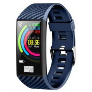 Liuxiong Fitness Tracker 1.14 Color Screen Smart Wristband Blood Pressure Heart Rate ECG Monitoring Sports Waterproof Smart Bracelet Compatible With Android/Ios,Blue