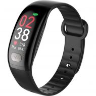 Liuxiong Smart Wristband 0.96 Inch Color Screen Fitness Tracker ECG+PPG Electrocardiogram Heart Rate Blood Pressure Waterproof Smart Bracelet,2