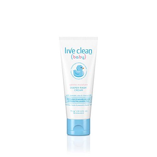  Live Clean Baby Gentle Moisture Diaper Rash Cream, 2.6 oz.