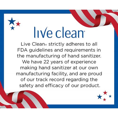  Live Clean Hand Sanitizer with Aloe, 2 Oz (Pack of 12)