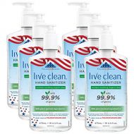 Live Clean, Hand Sanitizer with Aloe 16 Oz 6 Count