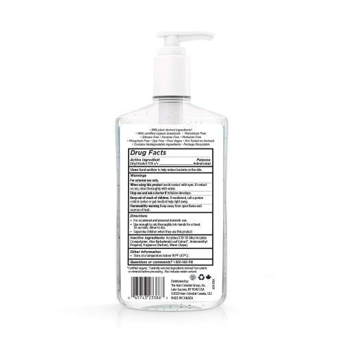  Live Clean, Hand Sanitizer with Aloe 16 Oz 6 Count