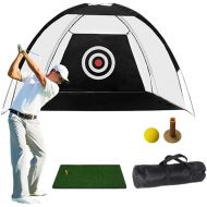 [아마존베스트]LiveBB Golf Hitting Net Golf Practice Driving - Golf Training Aids Chipping Net Hitting Mat for Indoor and Outdoor Practice in The Backyard