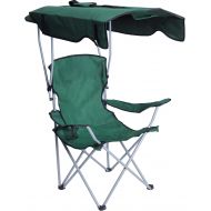 Livebest Portable Camping Chairs with Shade Canopy Original Green-Armrest Cup Holder & Carry Bag Folding Chairs for Outdoor Camping Hiking Beach, Heavy Duty 220lbs,30”Lx17”Wx50”H