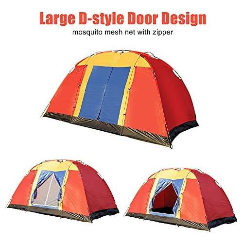  Livebest 8 Person Dome Tent Easy Set Up Family Camping Tent with Portable Bag for Hiking Traveling