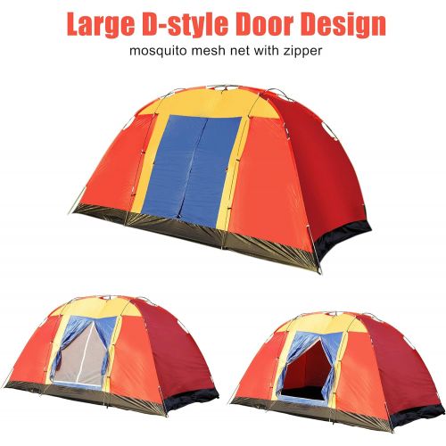  Livebest 8 Person Dome Tent Easy Set Up Family Camping Tent with Portable Bag for Hiking Traveling