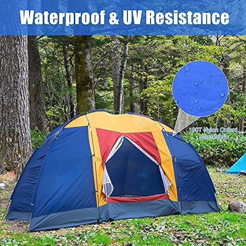  Livebest 8 Person Dome Tent Easy Set Up Family Camping Tent with Portable Bag for Hiking Traveling