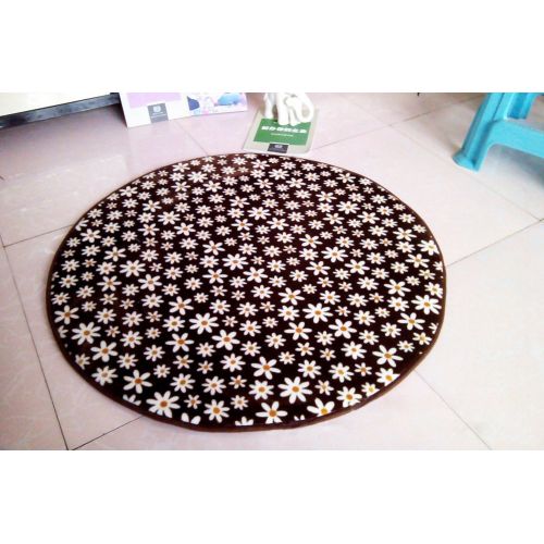  LivebyCare Multi-Size Print Round Carpet Area Floor Rug Doormat Coral Fleece Entrance Entry Way Front Door Mat Runner Ground Rugs for for Decor Decorative Kitchen Dinning Room