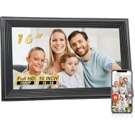 16 inch WiFi Digital Picture Frame, Touch Screen Smart Digital Photo Frame with 32GB Storage, Electronic Picture Frame, Gifts for Women, Men, Mom, Dad