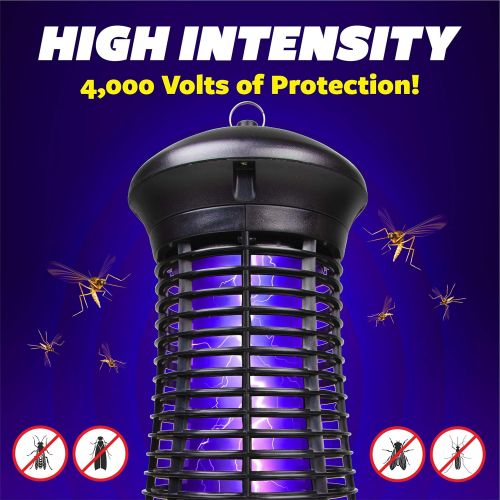  [아마존핫딜][아마존 핫딜] Livin' Well Livin’ Well Bug Zapper - Mosquito Zapper, Insect Zapper Trap, Outdoor Bug Zapper Light w/ 4000V Electric Bug Zapper Grid and 18W UVA Mosquito Lamp