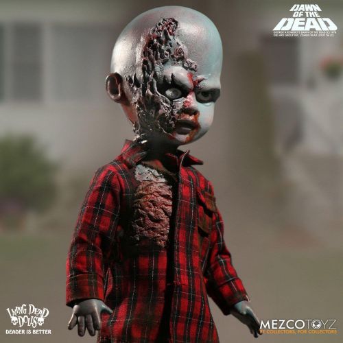  Mezco Living Dead Dolls Dawn of the Dead Plaid Shirt Zombie 10-Inch Doll