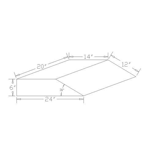  Alex Orthopedic Long Leg Wedge Terry