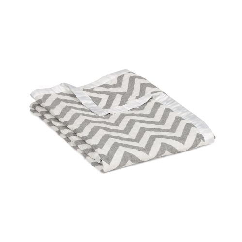  Living Textiles Chenille Baby Blanket Grey Stars | Ultra-Soft Throw Blanket for Cribs and Strollers |...