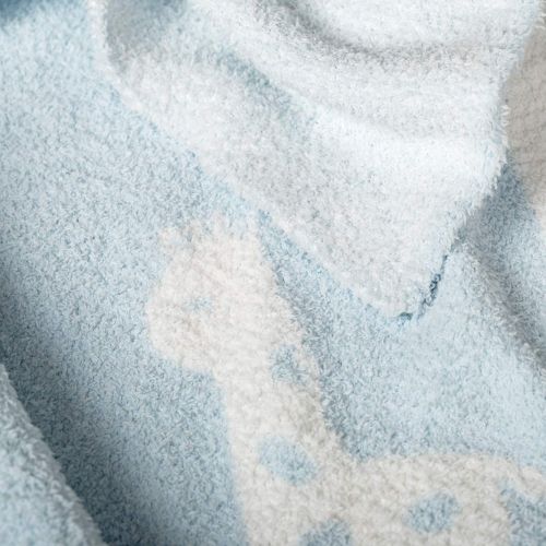  Living Textiles Chenille Baby Blanket Grey Stars | Ultra-Soft Throw Blanket for Cribs and Strollers |...