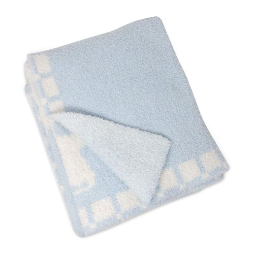  Living Textiles Chenille Baby Blanket Grey Stars | Ultra-Soft Throw Blanket for Cribs and Strollers |...