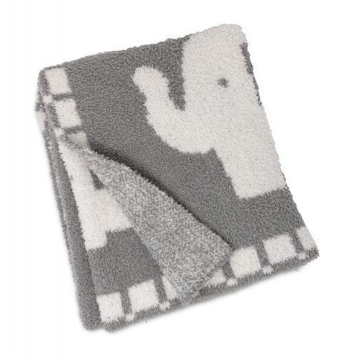  Living Textiles Chenille Baby Blanket Grey Stars | Ultra-Soft Throw Blanket for Cribs and Strollers |...