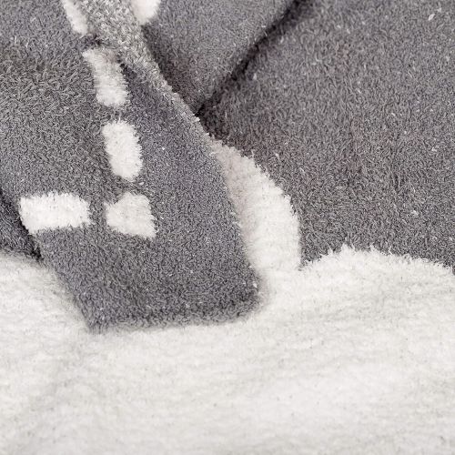  Living Textiles Chenille Baby Blanket Grey Stars | Ultra-Soft Throw Blanket for Cribs and Strollers |...