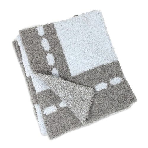  Living Textiles Chenille Baby Blanket Grey Stars | Ultra-Soft Throw Blanket for Cribs and Strollers |...