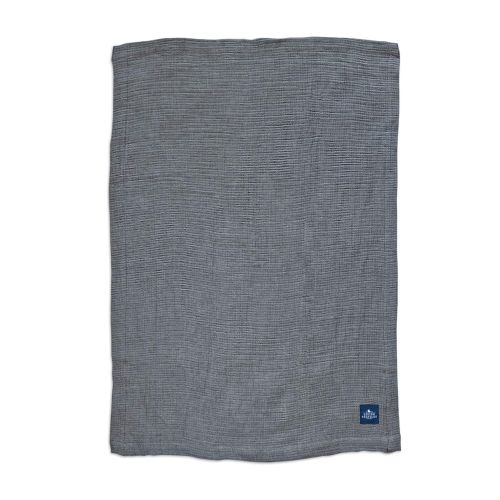  Living Textiles Muslin Jacquard Baby Blanket with Grey Elephant. Soft Double-Layered Muslin Jacquard 100% Cotton Baby Blanket (40x30 inch)