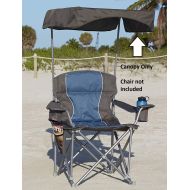 LivingXL UPF 50+ Canopy for Heavy-Duty Portable Chairs (Grey)