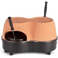 [아마존베스트]Livoo DOC227 Party Duo Pizza Oven Small | Terracotta Dome | 2 Mini Pizzas Diameter 11 cm Fast Cooking | 650 W