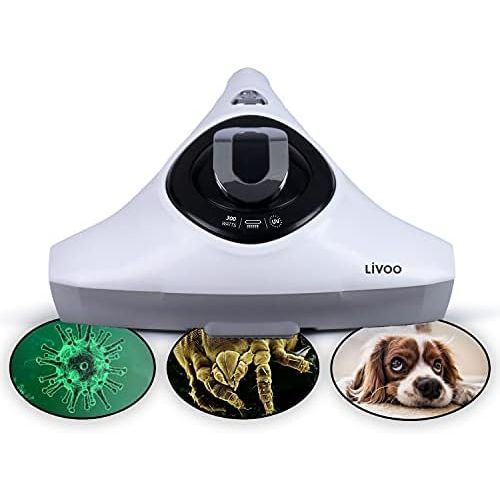  [아마존베스트]LIVOO Mite Vacuum Cleaner with UV Light and Hepa Filter Mite Vacuum Cleaner for Allergy Sufferers (Pet Hair Remover Vacuum Cleaner, Pet Hair, for Mattresses, Mattress Cleaner)