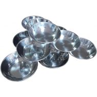 [아마존베스트]Livpoint 10pieces Korean Stainless Steel 4.75inches Table Small Dish Bowl Plate Set for Side Dish, Sauce