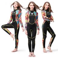 Lixada lixada Womens Full Body Wetsuit 3mm Neoprene Color Long Sleeves Dive Skin Suit for Swimming/Scuba Diving/Snorkeling/Surfing - One Piece for Women