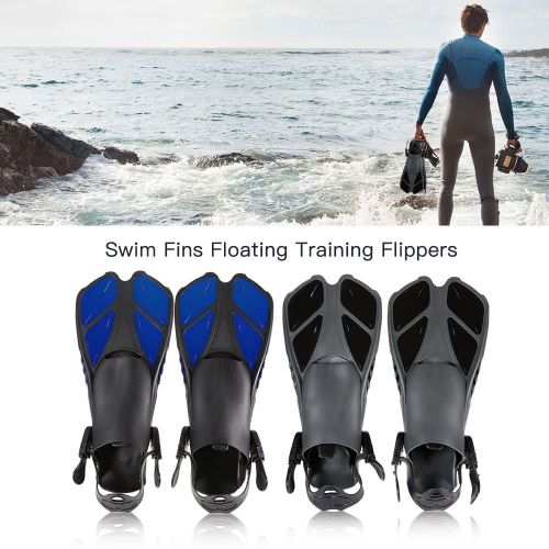  Lixada Tauchset Schwimmflossen Kurz Floating Training Flossen Flossen mit Verstellbarer Ferse zum Schwimmen Tauchen Schnorcheln Wassersport