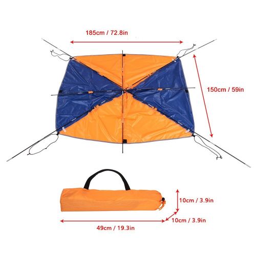  Lixada Dinghy Kayak Boat Awning/Canopy Top Cover Sun Shade Rain Canopy.