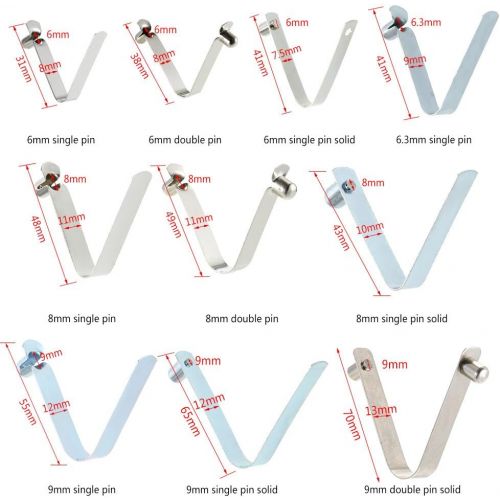  Lixada 6 stuecke Kajak Paddel Fruehling Clips Zeltstange Clips Druckknopf Fruehling Snap Clip Locking Rohr Pin.