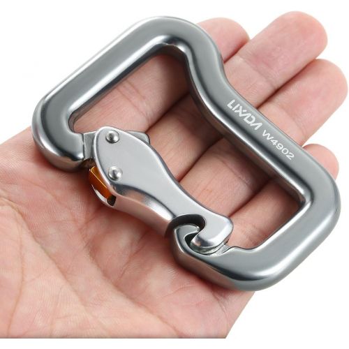  [아마존베스트]Lixada Screwgate Locking Carabiner 18KN Outdoor Safety Rock Climbing Master Hook Paragliding Paraglider Parachute Carabiner