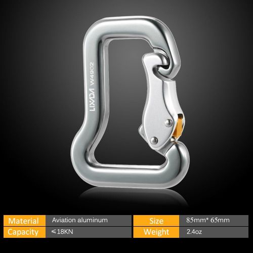  [아마존베스트]Lixada Screwgate Locking Carabiner 18KN Outdoor Safety Rock Climbing Master Hook Paragliding Paraglider Parachute Carabiner