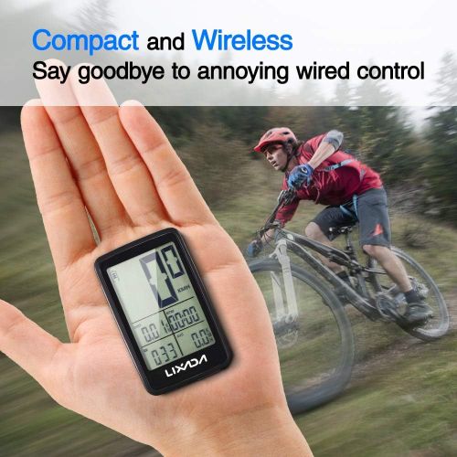  [아마존베스트]Lixada Wireless Bike Computer USB Rechargeable Wireless Bicycle Cycling Computer Bicycle Speedometer Odometer