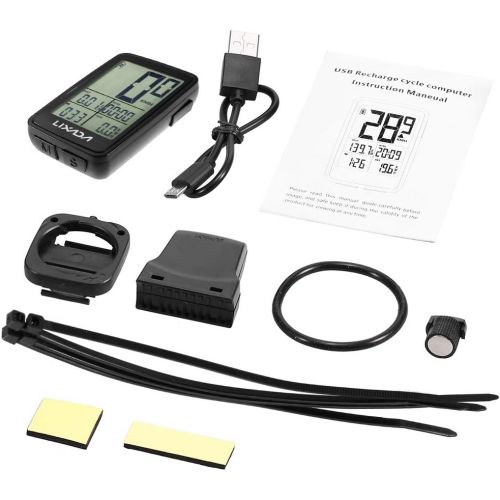  [아마존베스트]Lixada Wireless Bike Computer USB Rechargeable Wireless Bicycle Cycling Computer Bicycle Speedometer Odometer