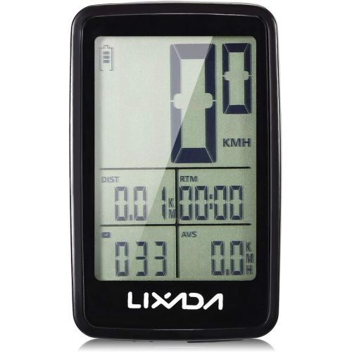  [아마존베스트]Lixada Wireless Bike Computer USB Rechargeable Wireless Bicycle Cycling Computer Bicycle Speedometer Odometer