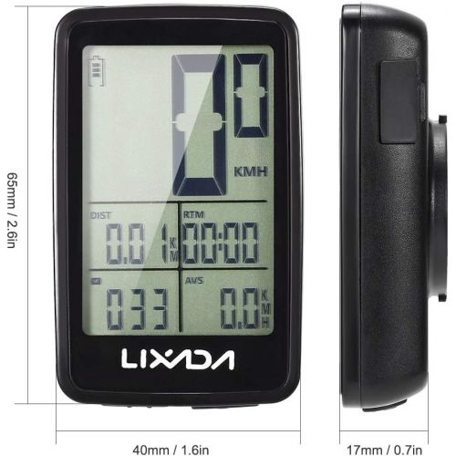  [아마존베스트]Lixada Wireless Bike Computer USB Rechargeable Wireless Bicycle Cycling Computer Bicycle Speedometer Odometer