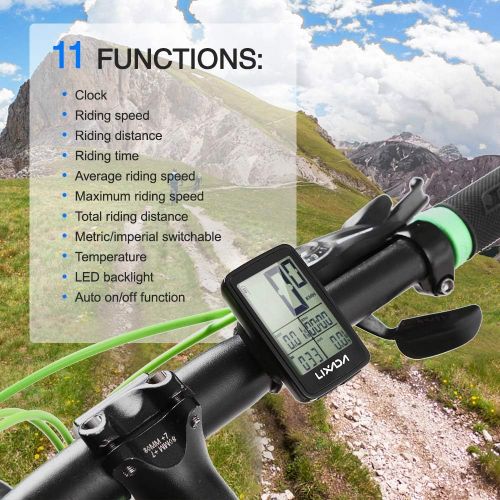  [아마존베스트]Lixada Wireless Bike Computer USB Rechargeable Wireless Bicycle Cycling Computer Bicycle Speedometer Odometer